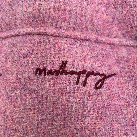 NWT Madhappy X Harris Tweed Puffer Jacket Violet SZ M Unisex 100% Wool Duck Down - Picture 4 of 8